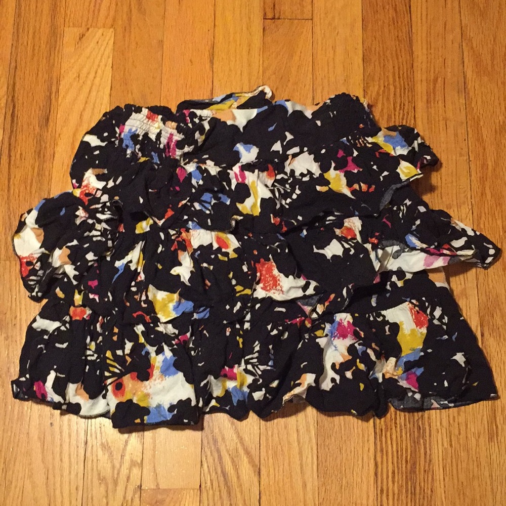 layered mini skirt